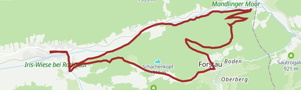 Route map: Eibenberg Runde (SW 11)